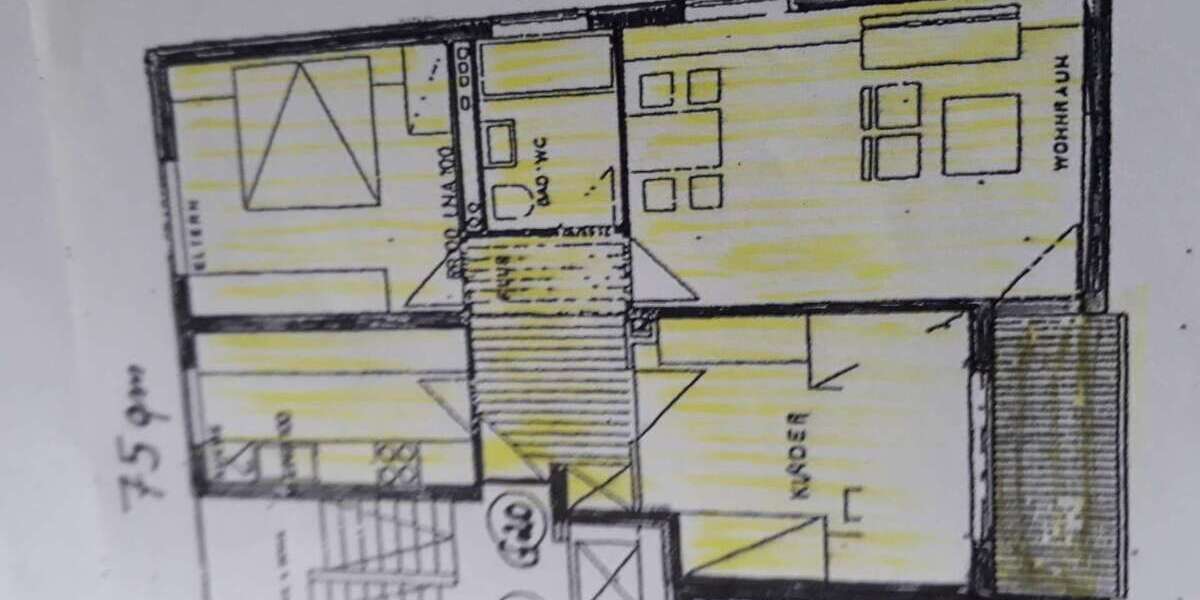 Etagenwohnung Nürnberg Gebersdorf - 3 Zimmer, 75 m&sup2;, 262.000&euro; | Angebot:26884317