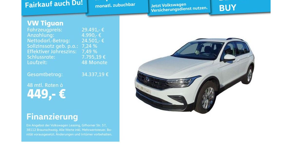 VW Tiguan 25.156 km 29.491 &euro; Mannheim 68309
