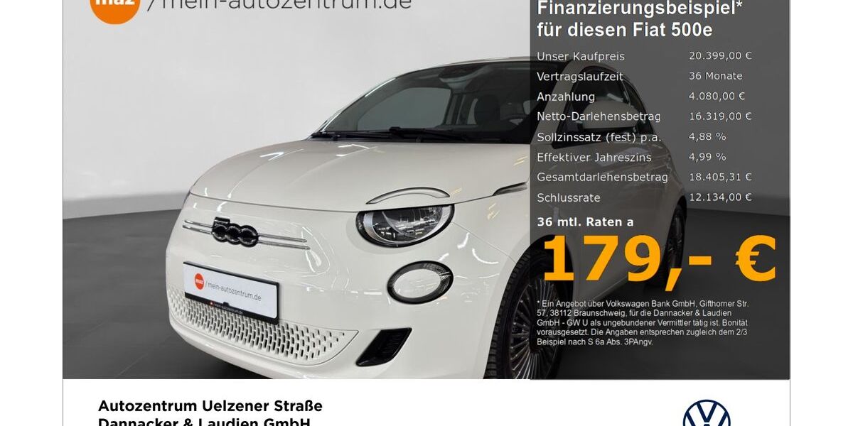 Fiat 500e 11.349 km 20.399 &euro; Lüneburg 21335