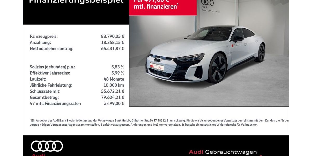 Audi e-tron GT 7.184 km 83.790 &euro; Rostock 18059