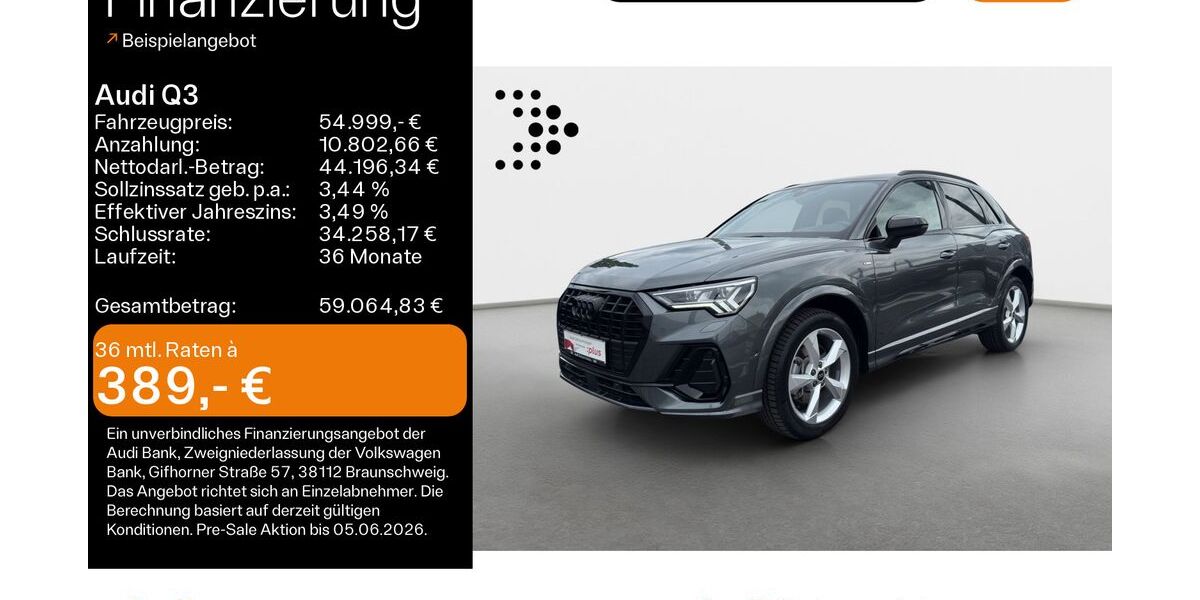 Audi Q3 3.600 km 54.999 &euro; Hanau 63452