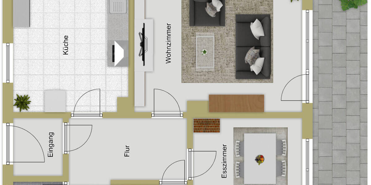Doppelhaushälfte Bad Saulgau - 5 Zimmer, 96 m&sup2;, 298.000&euro; | Angebot:25693516