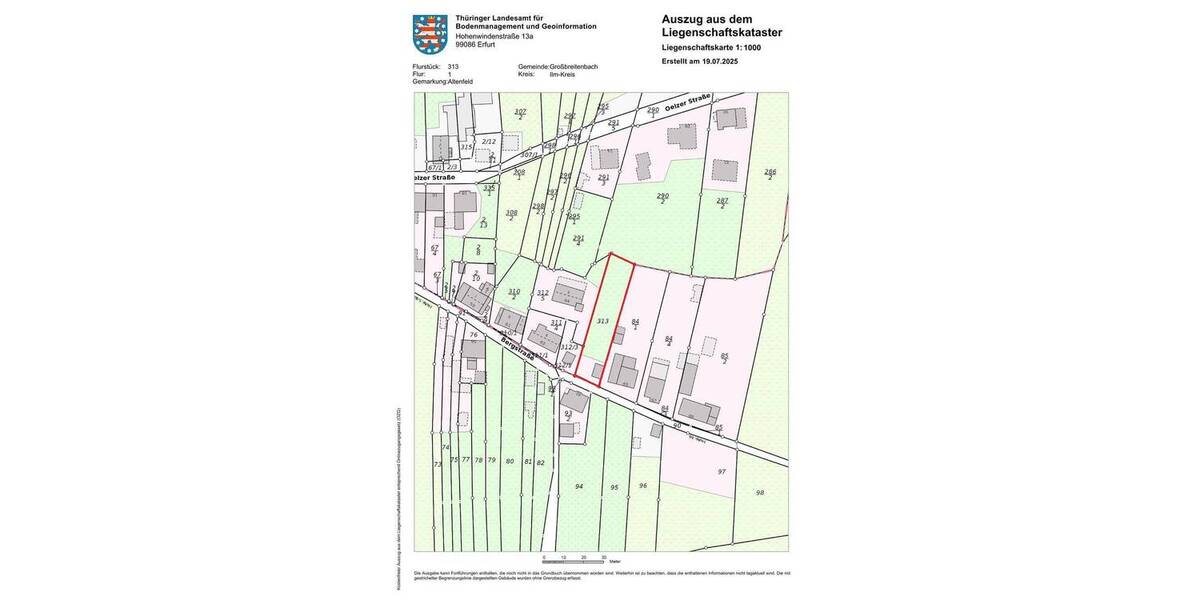 Grundstück Großbreitenbach Altenfeld - 20.000&euro; | Angebot:26820504