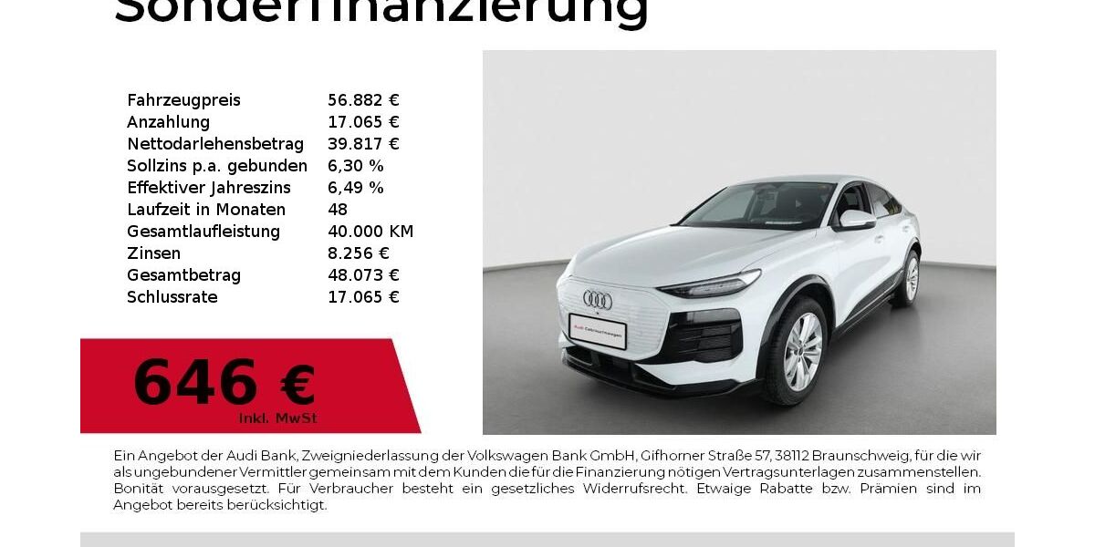 Audi Q6 e-tron 13.700 km 56.480 &euro; Nürnberg 90411