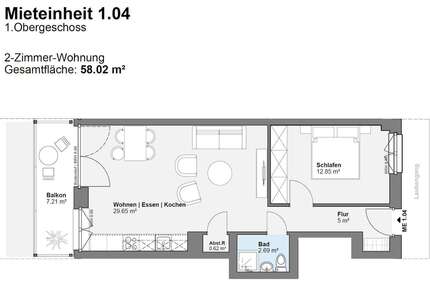 Wohnen auf Zeit in Offenbach am Main 1.600 € 1 zimmer