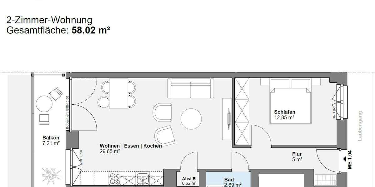 Wohnen auf Zeit in Offenbach am Main 1.600 € 1 zimmer