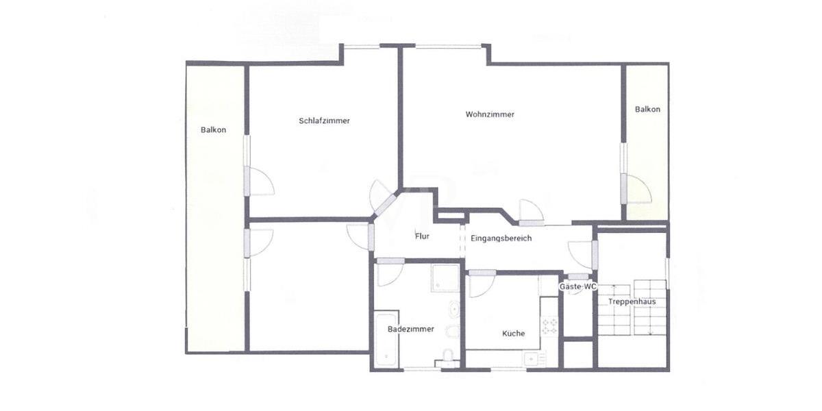 Dachgeschoßwohnung Gallmersgarten - 3 Zimmer, 112 m&sup2;, 750&euro; | Angebot:26679170