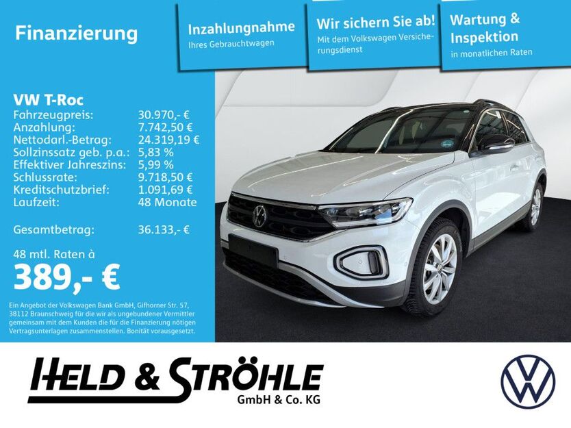 VW T-Roc 25.528 km 30.970 € Neu-Ulm 89231