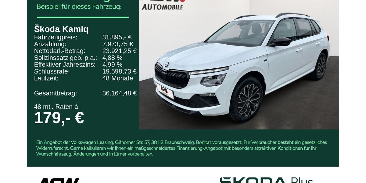 Skoda Kamiq 4.500 km 31.895 &euro; Bad Rappenau 74906