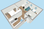 Etagenwohnung Arnstadt - 2 Zimmer, 55 m&sup2;, 450&euro; | Angebot:26879076