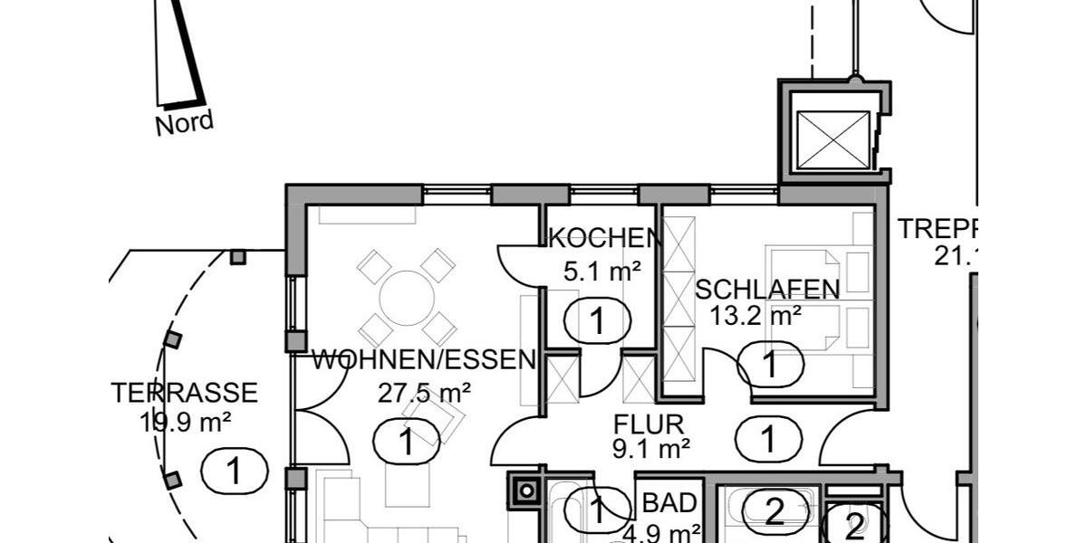Erdgeschoßwohnung Füssen - 2 Zimmer, 65 m&sup2;, 319.000&euro; | Angebot:26920764