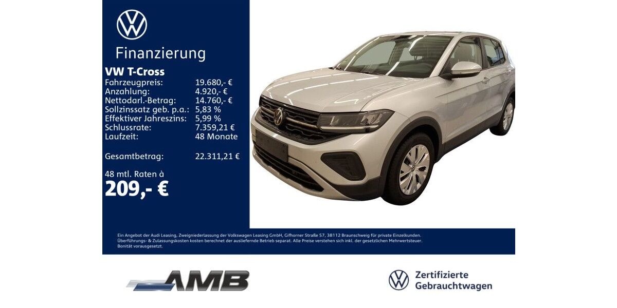 VW T-Cross 12.420 km 19.680 &euro; Borna 04552