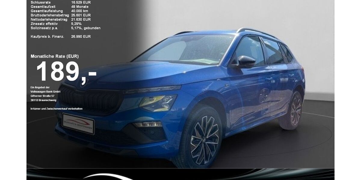 Skoda Kamiq 2.614 km 26.710 &euro; Gaggenau 76571