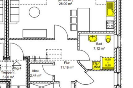 Wohnung Scheeßel - 3 Zimmer, 77 m&sup2;, 935&euro; | Angebot:25055183