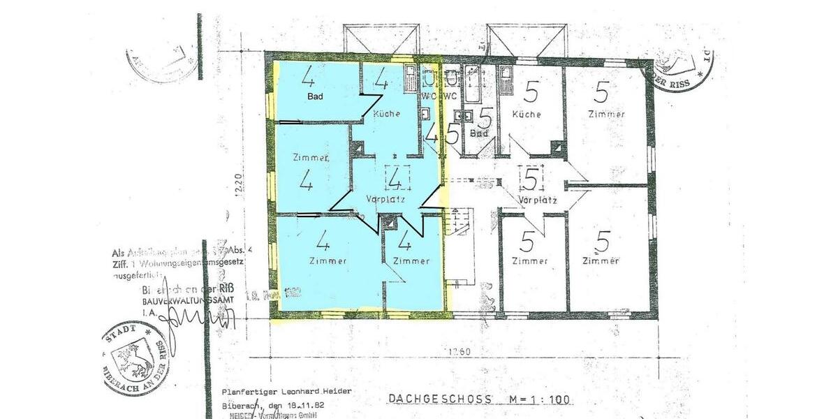 Etagenwohnung Biberach an der Riß - 3 Zimmer, 70 m&sup2;, 186.000&euro; | Angebot:26604715