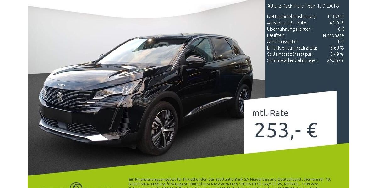 Peugeot 3008 45.105 km 21.639 &euro; Dülmen 48249