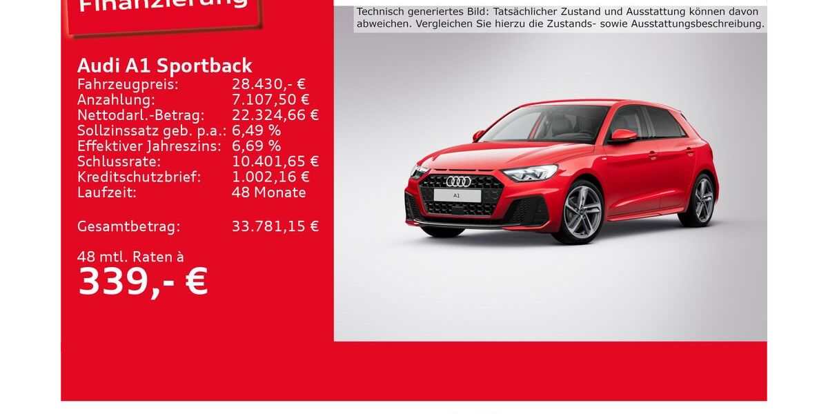 Audi A1 6.010 km 28.430 &euro; Ulm 89073