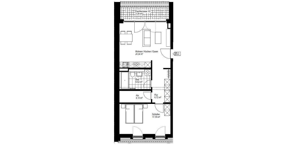 Einfamilienhaus Leipzig Mitte - 2 Zimmer, 62 m&sup2;, 825&euro; | Angebot:26439342