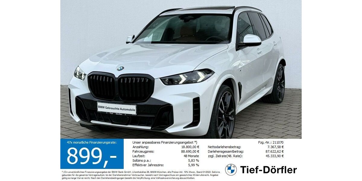 BMW X5 14.507 km 82.790 &euro; Marktsteft 97342