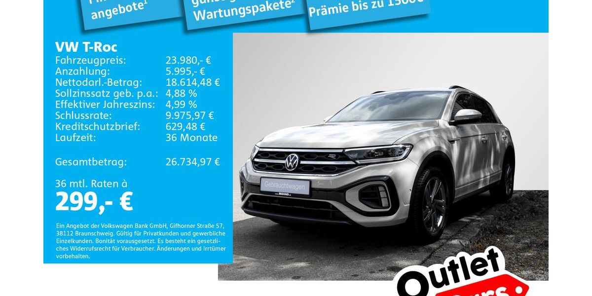 VW T-Roc 19.712 km 23.980 &euro; Dachau 85221