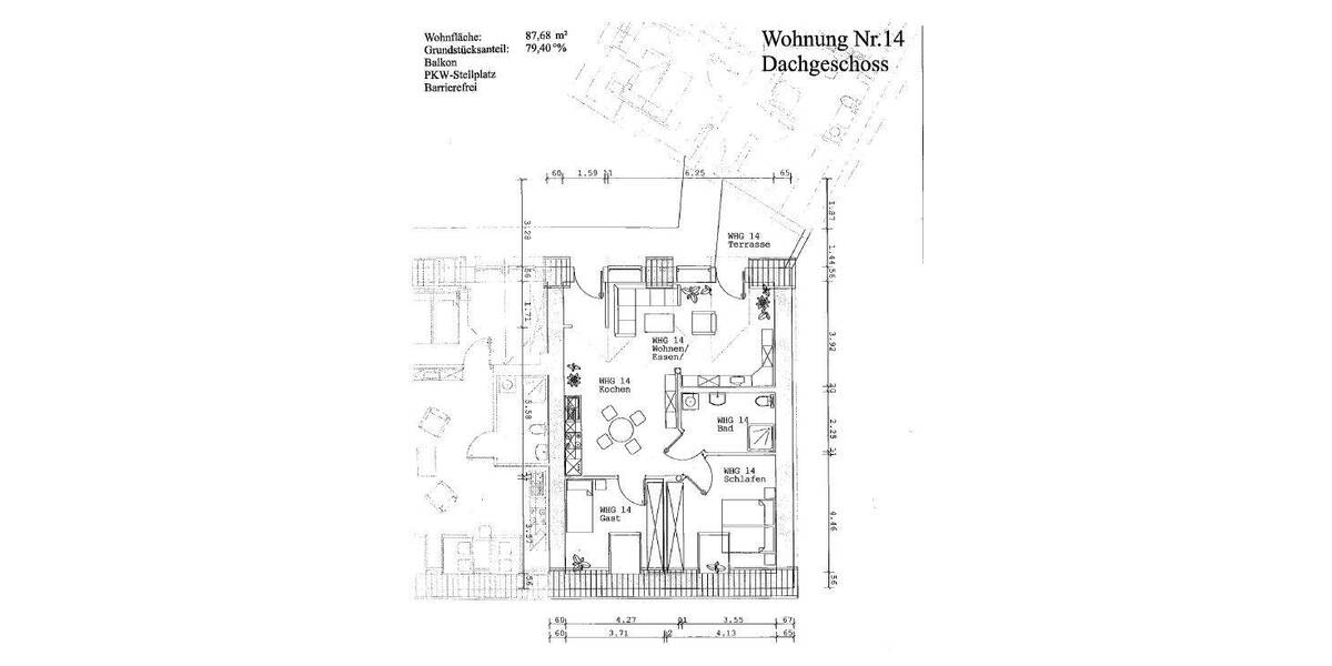 Etagenwohnung Wittlich - 3 Zimmer, 87 m&sup2;, 179.000&euro; | Angebot:26630272