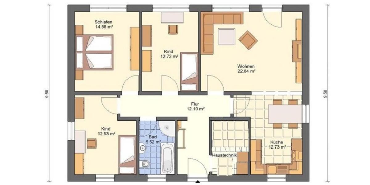 Bungalow Biederitz - 4 Zimmer, 100 m&sup2;, 297.000&euro; | Angebot:25393070