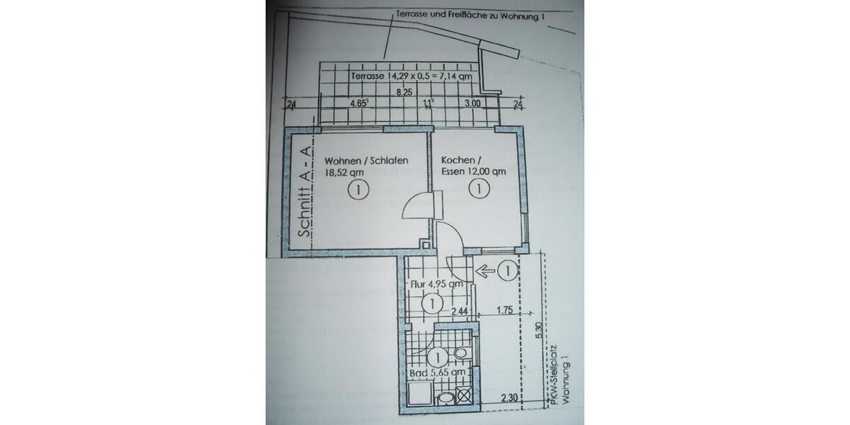 Erdgeschoßwohnung Mainz Finthen - 1.5 Zimmer, 47 m&sup2;, 205.000&euro; | Angebot:26413319