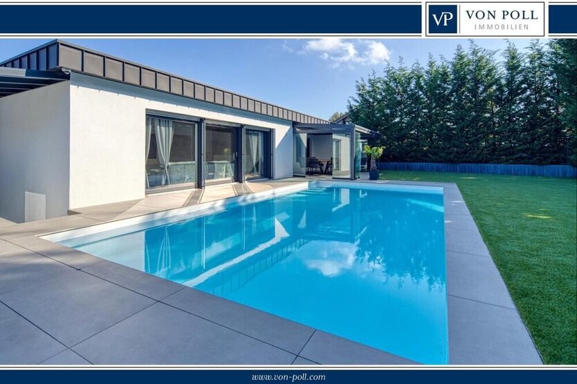 Exklusiver Bungalow mit beheizbarem Pool und luxuriöser Ausstattung in Pulheim-Stommeln