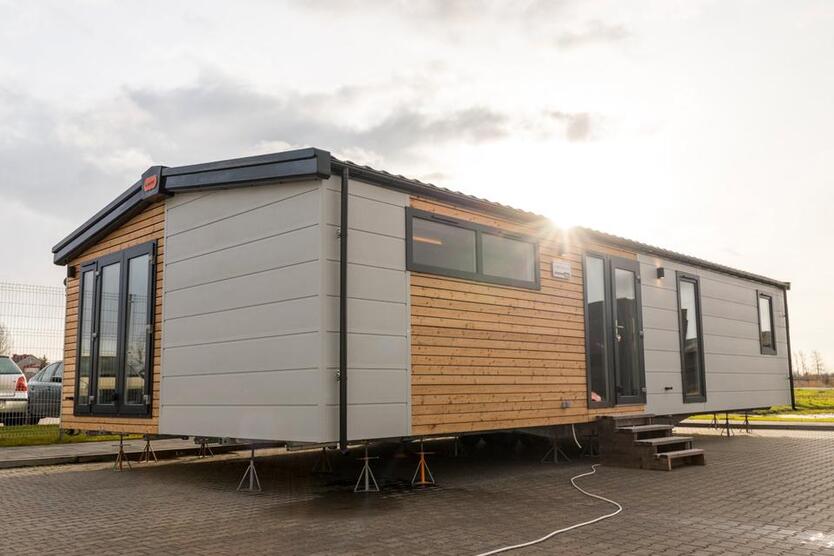 voll ausgestattetes Tinyhaus Tinyhouse Mobilheim Fertighaus mit ca. 70m² top isoliert modern