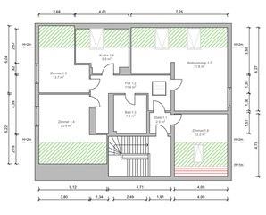 Dachgeschoßwohnung Bremen Findorff - 4 Zimmer, 109 m&sup2;, 430.000&euro; | Angebot:24983239