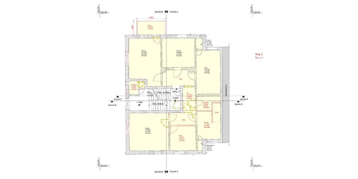 Etagenwohnung Zittau - 4 Zimmer, 111 m&sup2;, 1.106&euro; | Angebot:26161436