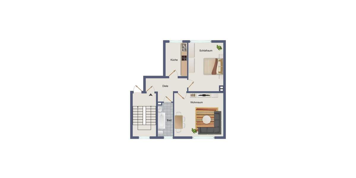 Etagenwohnung Mülheim an der Ruhr Broich - 4 Zimmer, 113 m&sup2;, 205.000&euro; | Angebot:25799174
