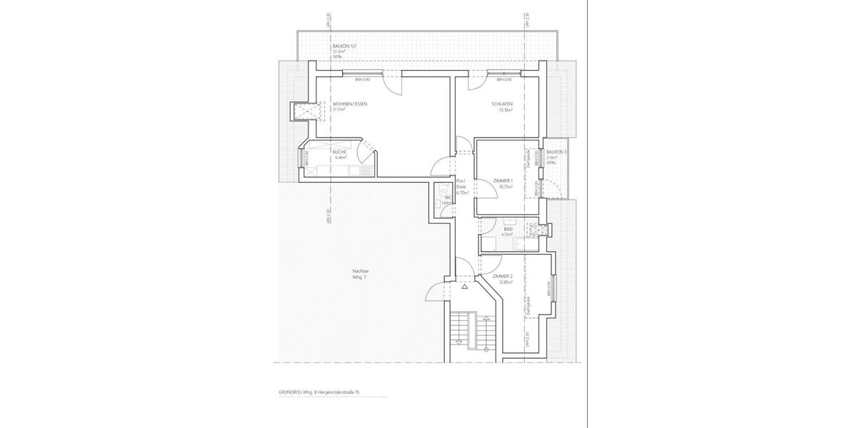 Etagenwohnung Offenbach am Main Buchrain - 4 Zimmer, 94 m&sup2;, 349.000&euro; | Angebot:27143210