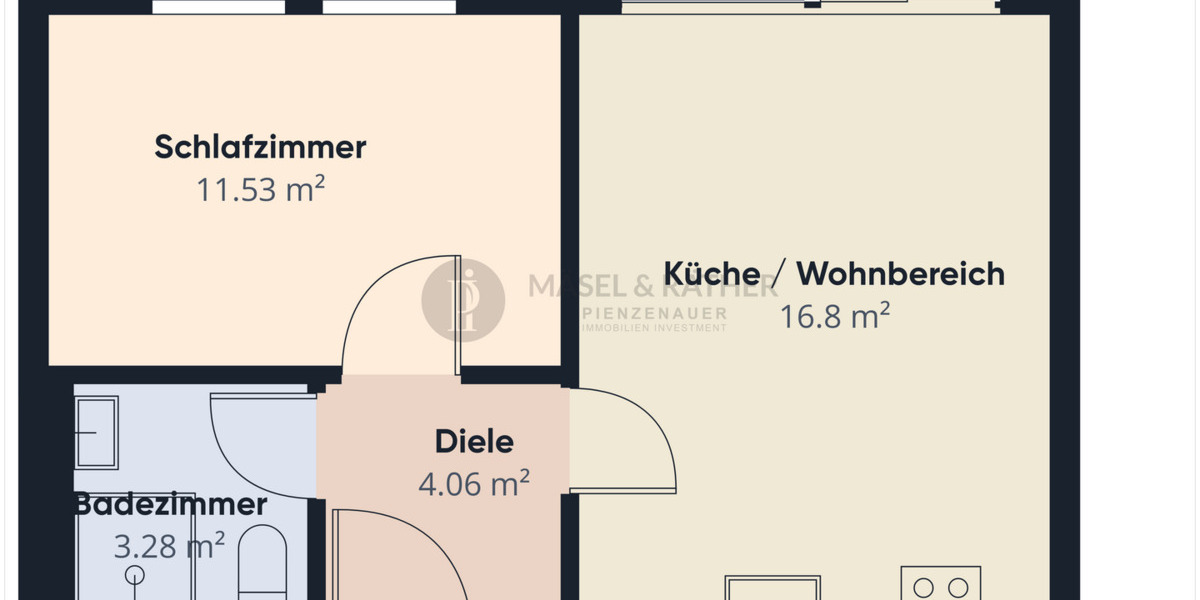 Etagenwohnung Bad Aibling - 2 Zimmer, 36 m&sup2;, 791&euro; | Angebot:25708240