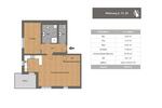 Dachgeschoßwohnung Untersiemau - 2 Zimmer, 94 m&sup2;, 1.130&euro; | Angebot:25839025