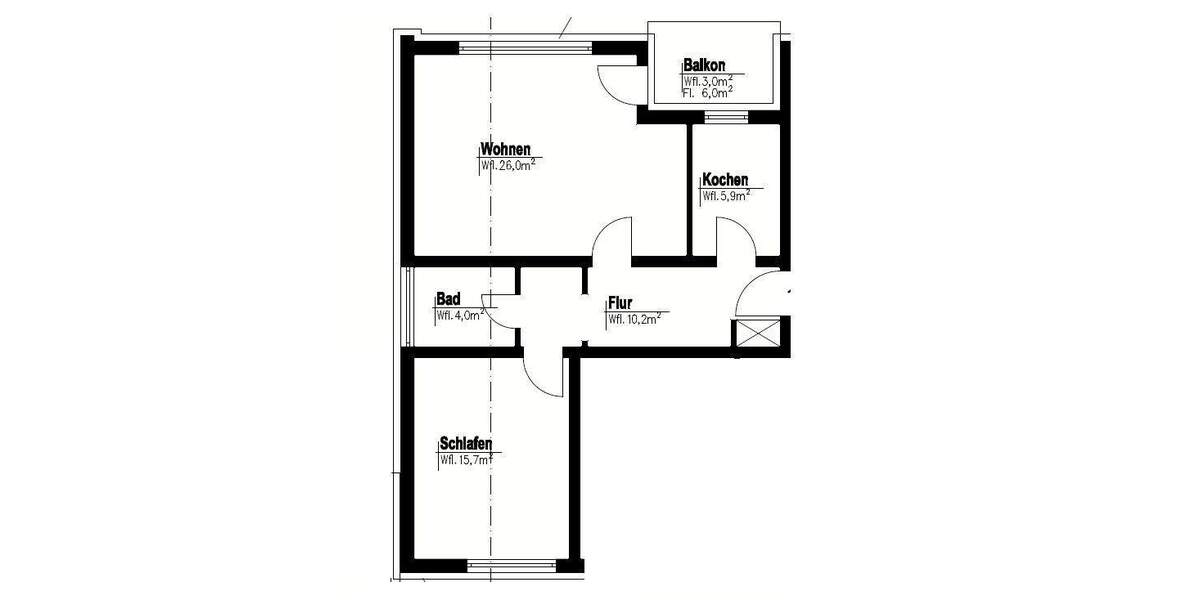 Etagenwohnung Bonn Pennenfeld - 2 Zimmer, 65 m&sup2;, 673&euro; | Angebot:24989836