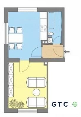 Etagenwohnung Kaiserslautern Engelshof - 1 Zimmer, 32 m&sup2;, 312&euro; | Angebot:26343542