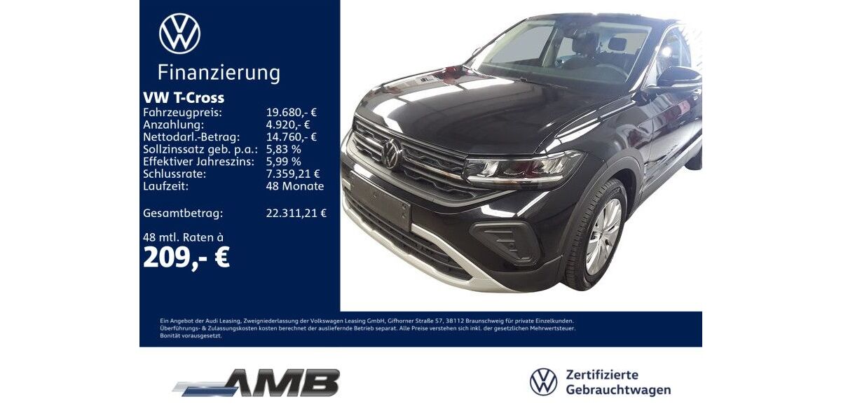 VW T-Cross 6.490 km 19.680 &euro; Borna 04552