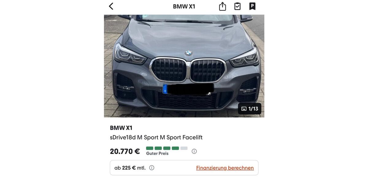 BMW X1 66.800 km 20.200 &euro; Neulußheim 68190