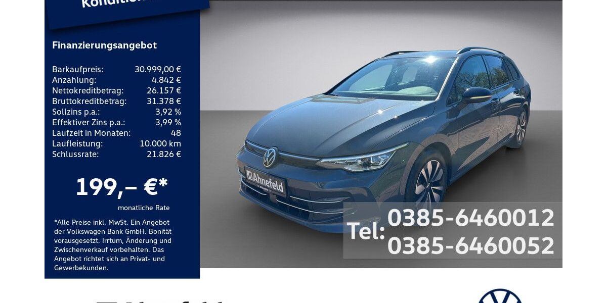 VW Golf 13.800 km 29.999 &euro; Schwerin 19061
