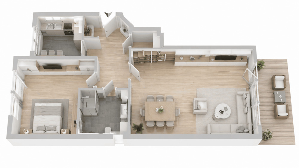 Etagenwohnung Achim Uesen - 2 Zimmer, 62 m&sup2;, 795&euro; | Angebot:26887023