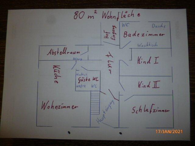 Erdgeschoßwohnung Bahrdorf - 4 Zimmer, 80 m&sup2;, 500&euro; | Angebot:26690137