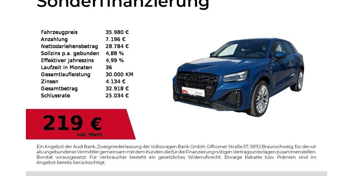 Audi Q2 4.980 km 35.980 &euro; Dessau-Roßlau 06844
