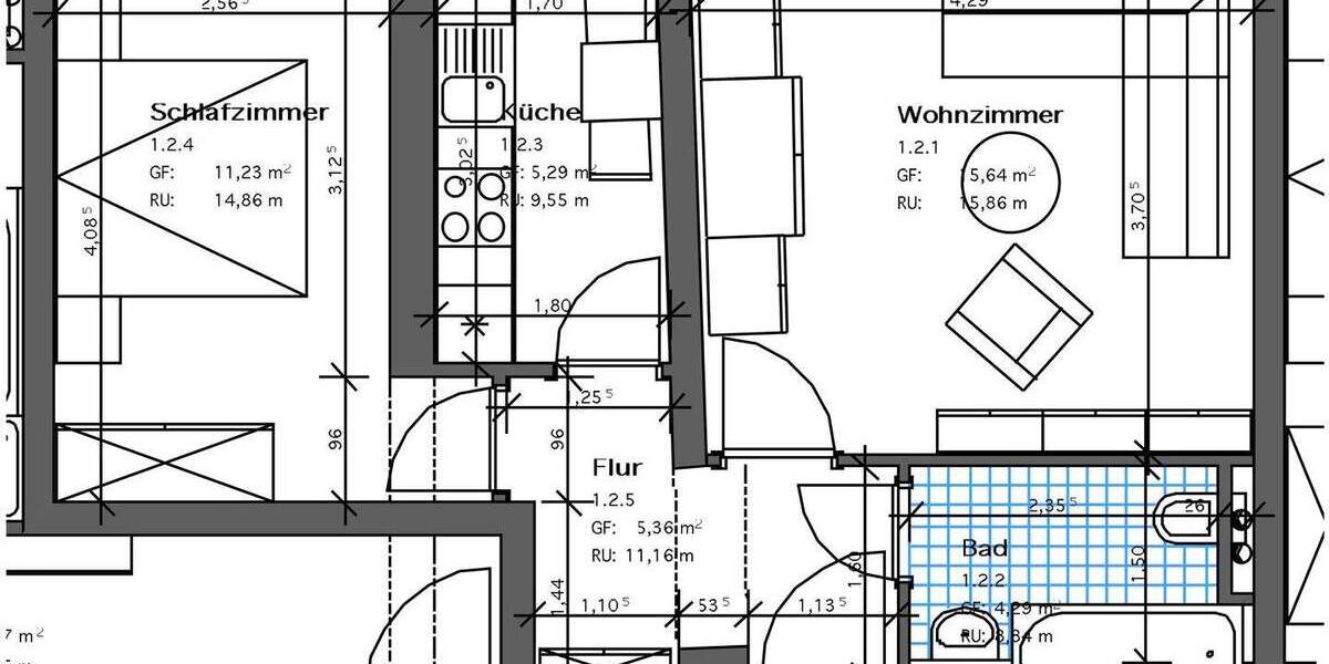 heimelige 2-Raum Altbauwohnung im Stadtzentrum 2 zimmer