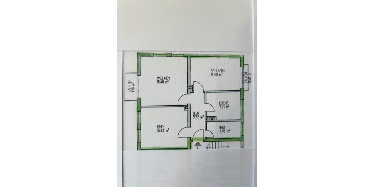 Etagenwohnung Nürnberg Laufamholz - 3 Zimmer, 68 m&sup2;, 790&euro; | Angebot:25563603