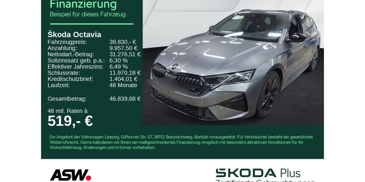 Skoda Octavia 25.700 km 39.830 € Bad Rappenau 74906