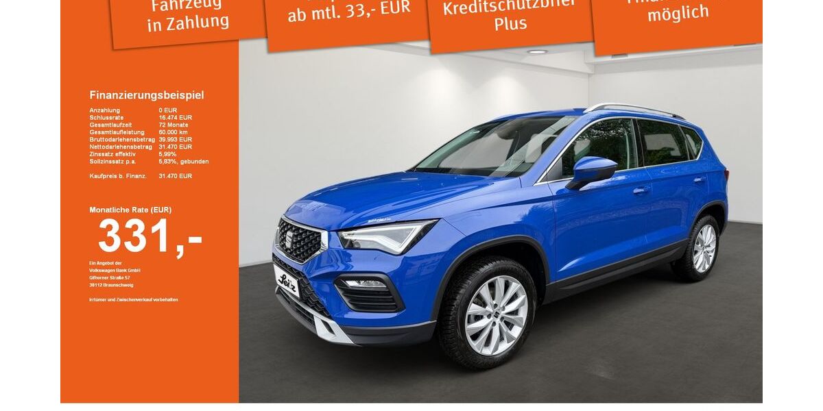 Seat Ateca 10.000 km 31.470 &euro; Lindenberg 88161
