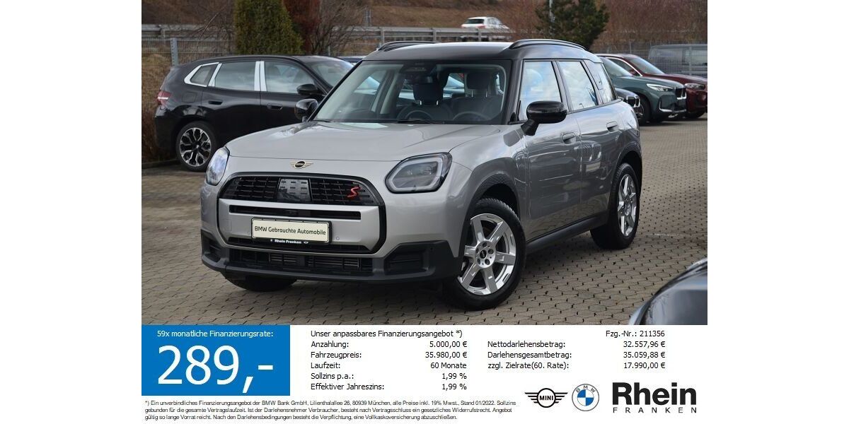 Mini Countryman S (Cooper) 25.362 km 35.980 &euro; Lauf an der Pegnitz 91207