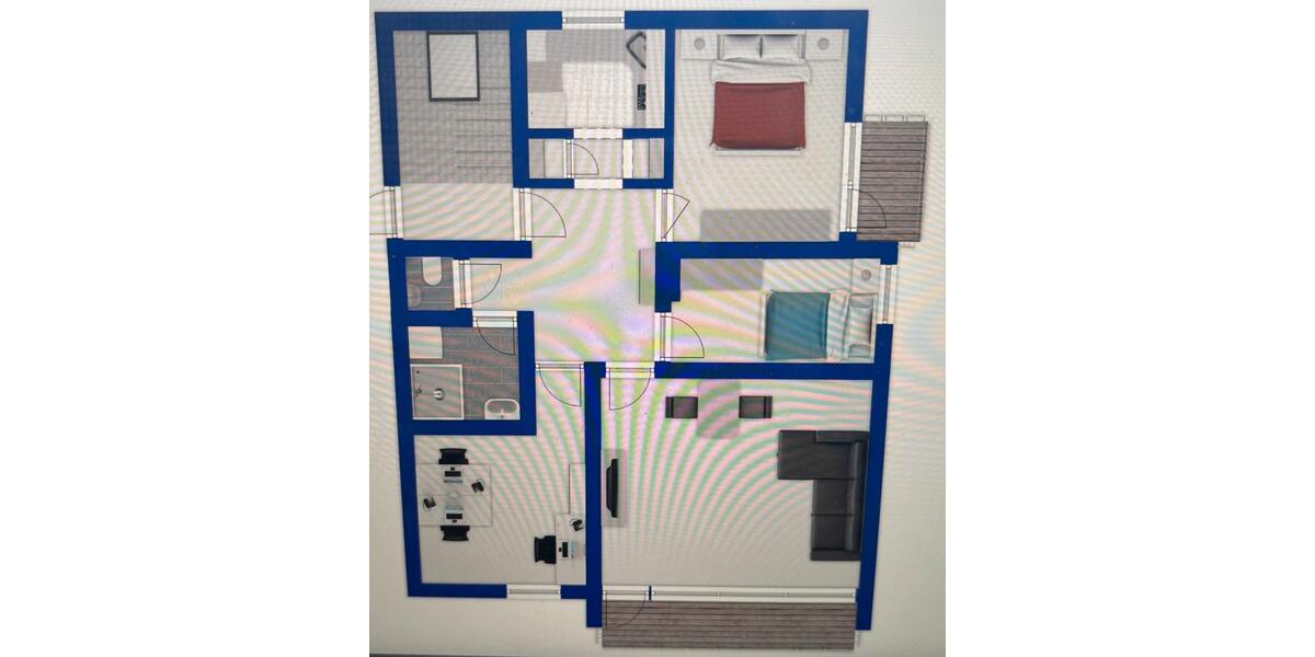 Renovierte 3,5-Zimmer-Wohnung mit 2 Balkonen – in Trittau 3 zimmer