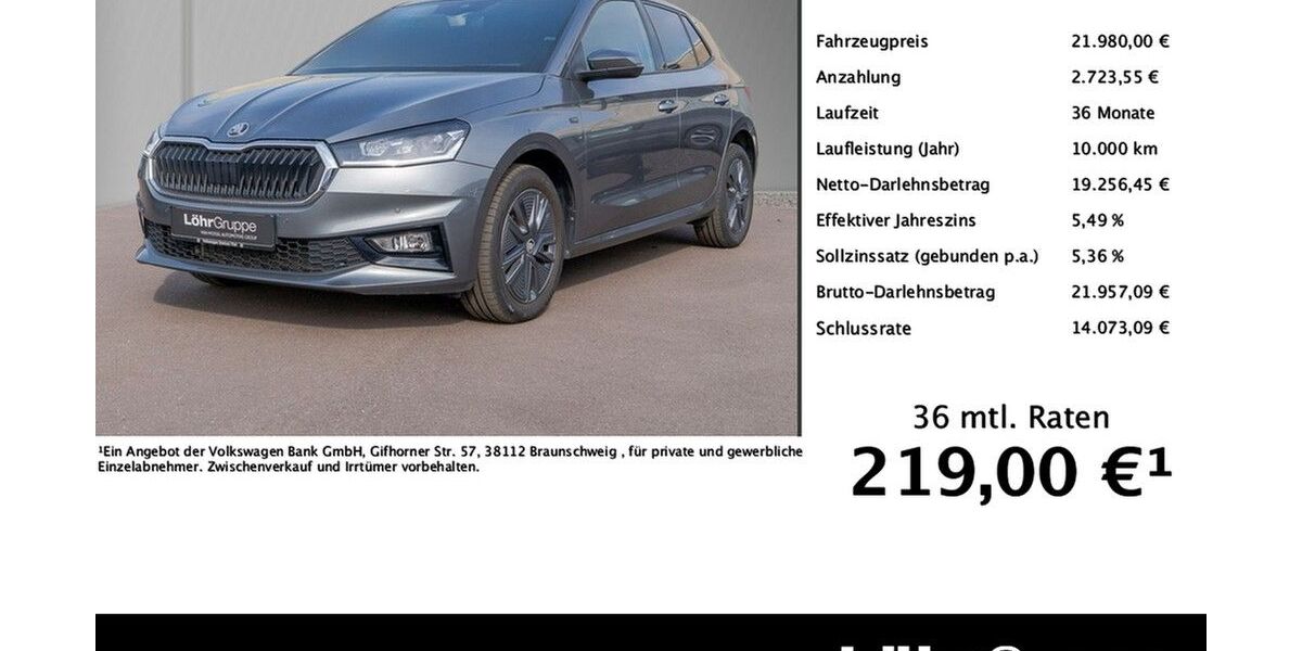 Skoda Fabia 10.840 km 21.980 &euro; Trier 54292